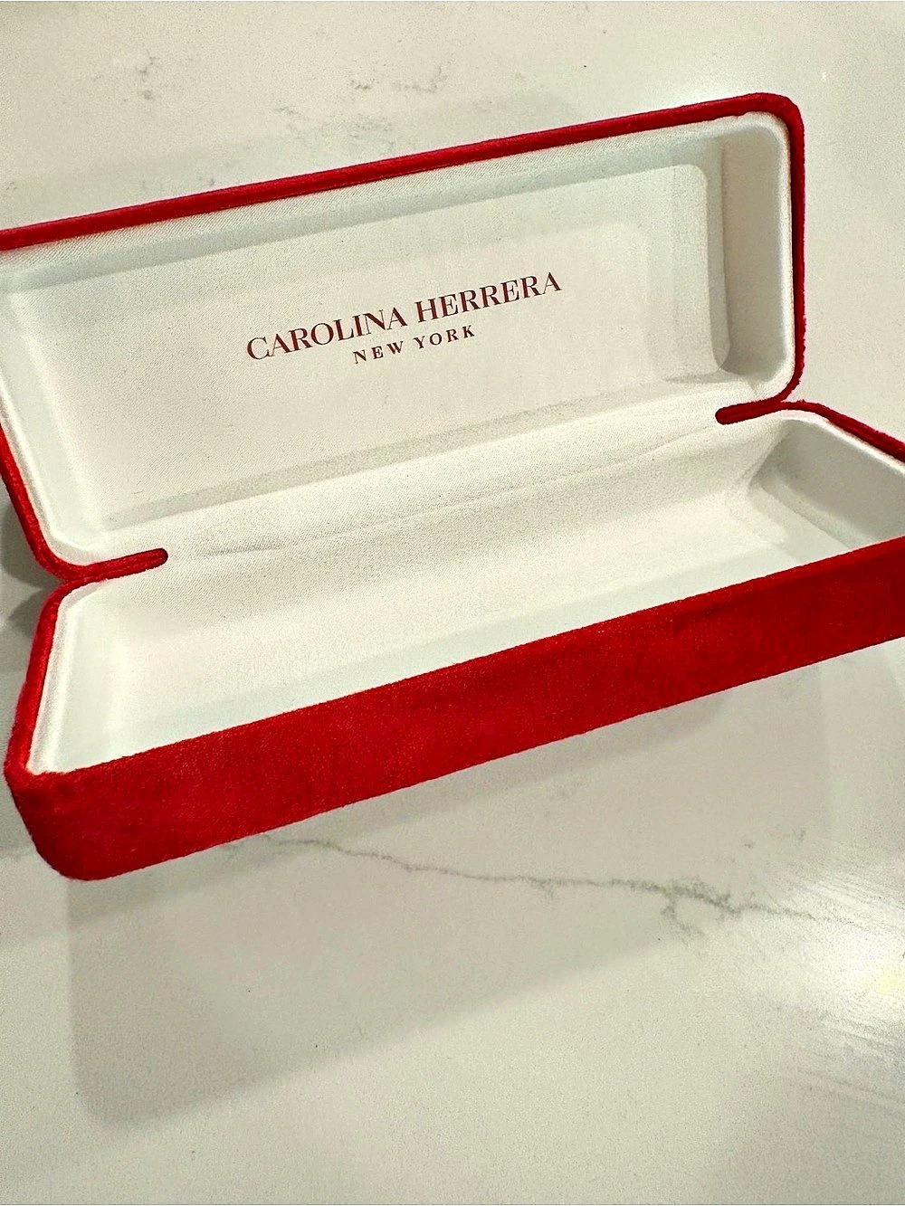 Carolina Herrera Red Velvet Eyewear Hard Case
